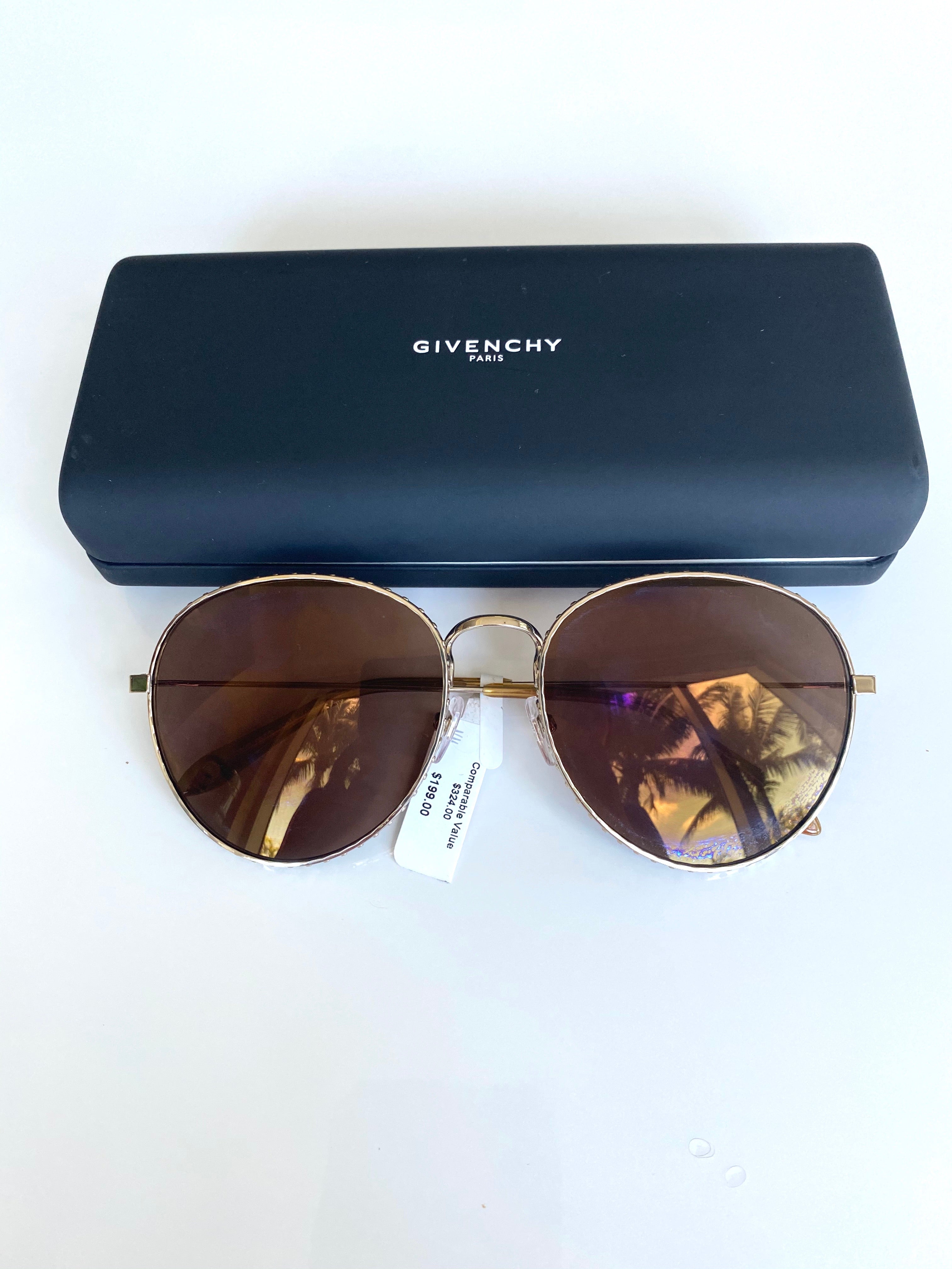 Givenchy gold frame glasses online