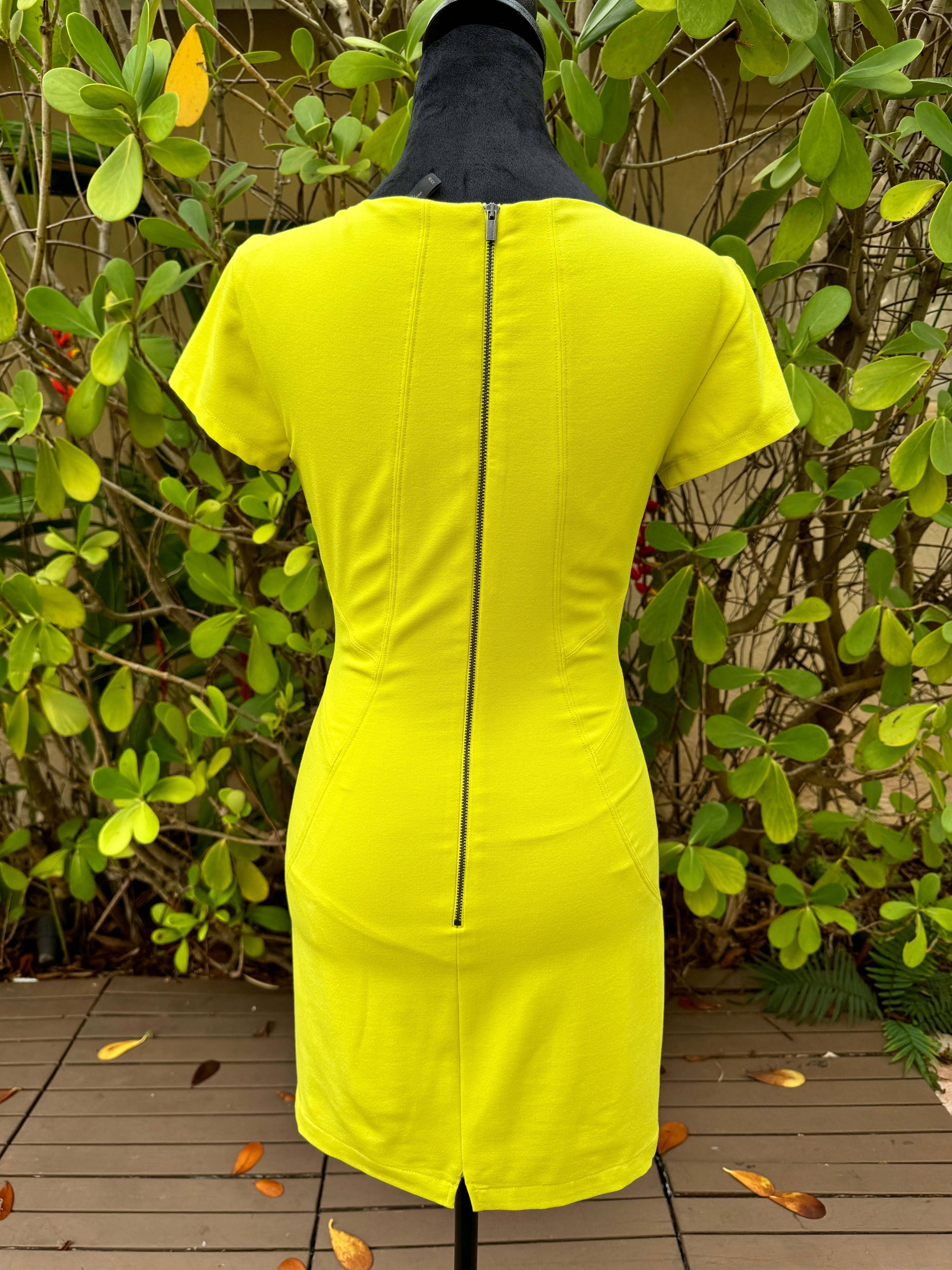 Bcbg lime green dress best sale