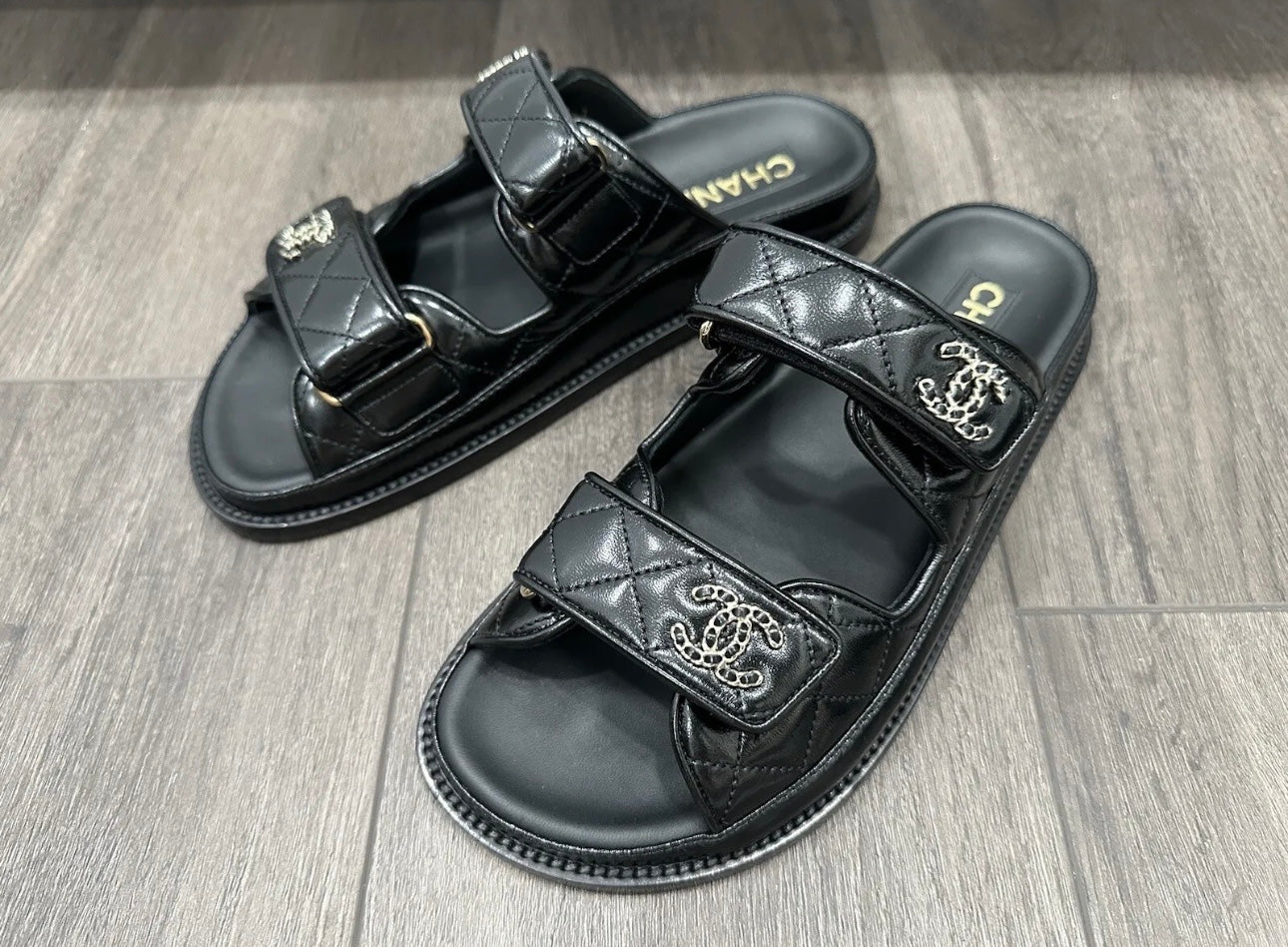 Chanel 2024 slides shoes