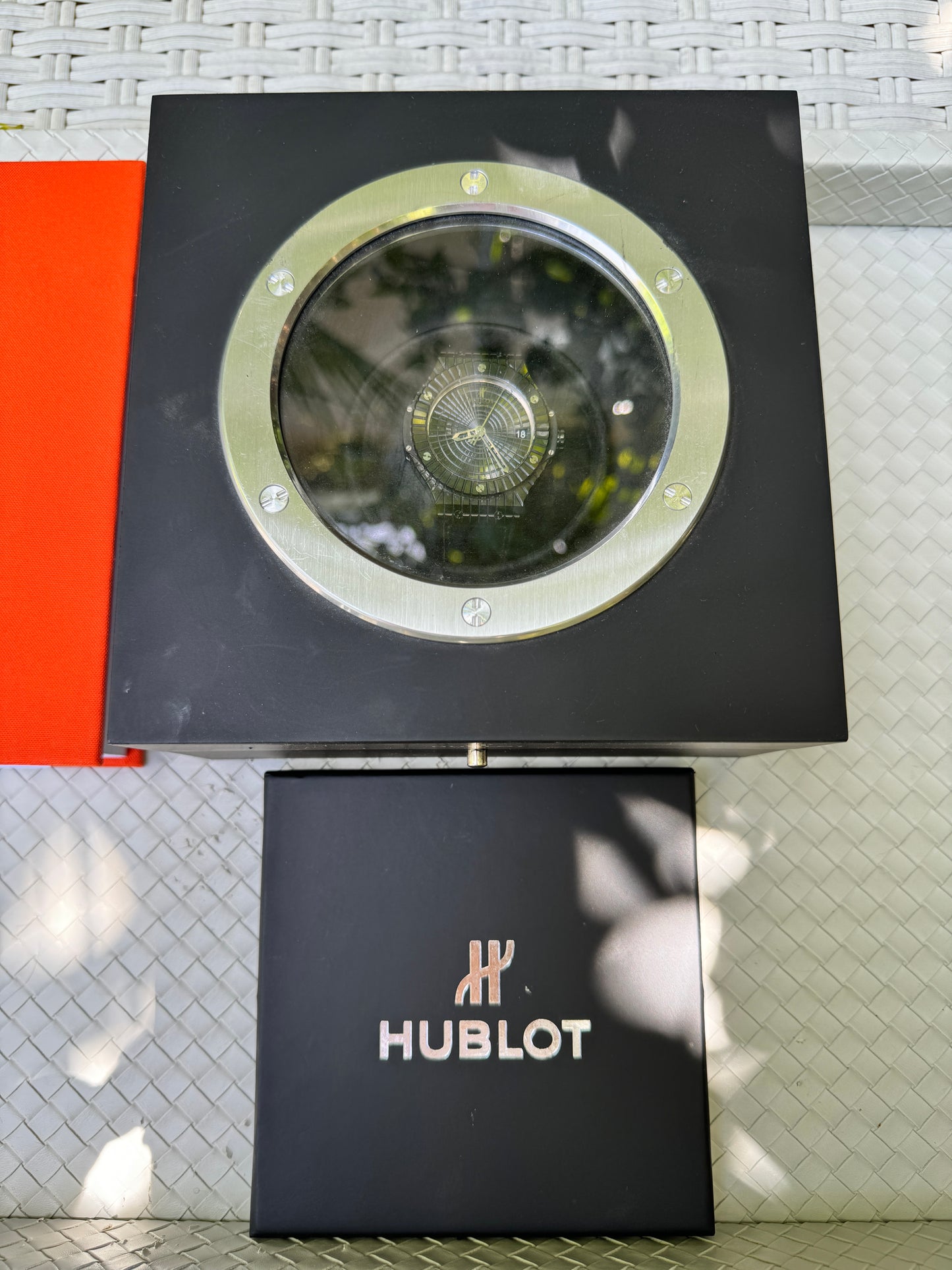 Hublot Big Bang Black Caviar Wristwatch 346.CX.1800.BR Ceramic Titanium 41MM