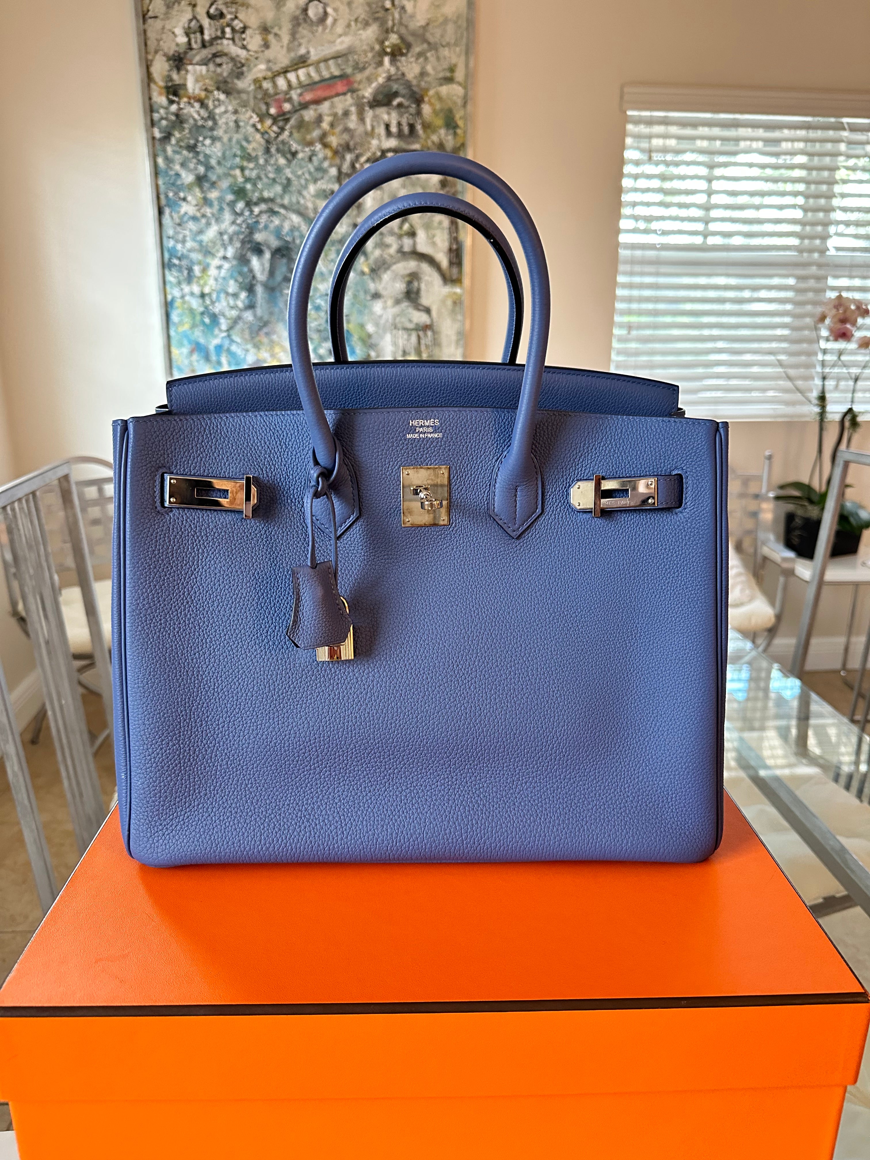 Hermes birkin blue brighton deals