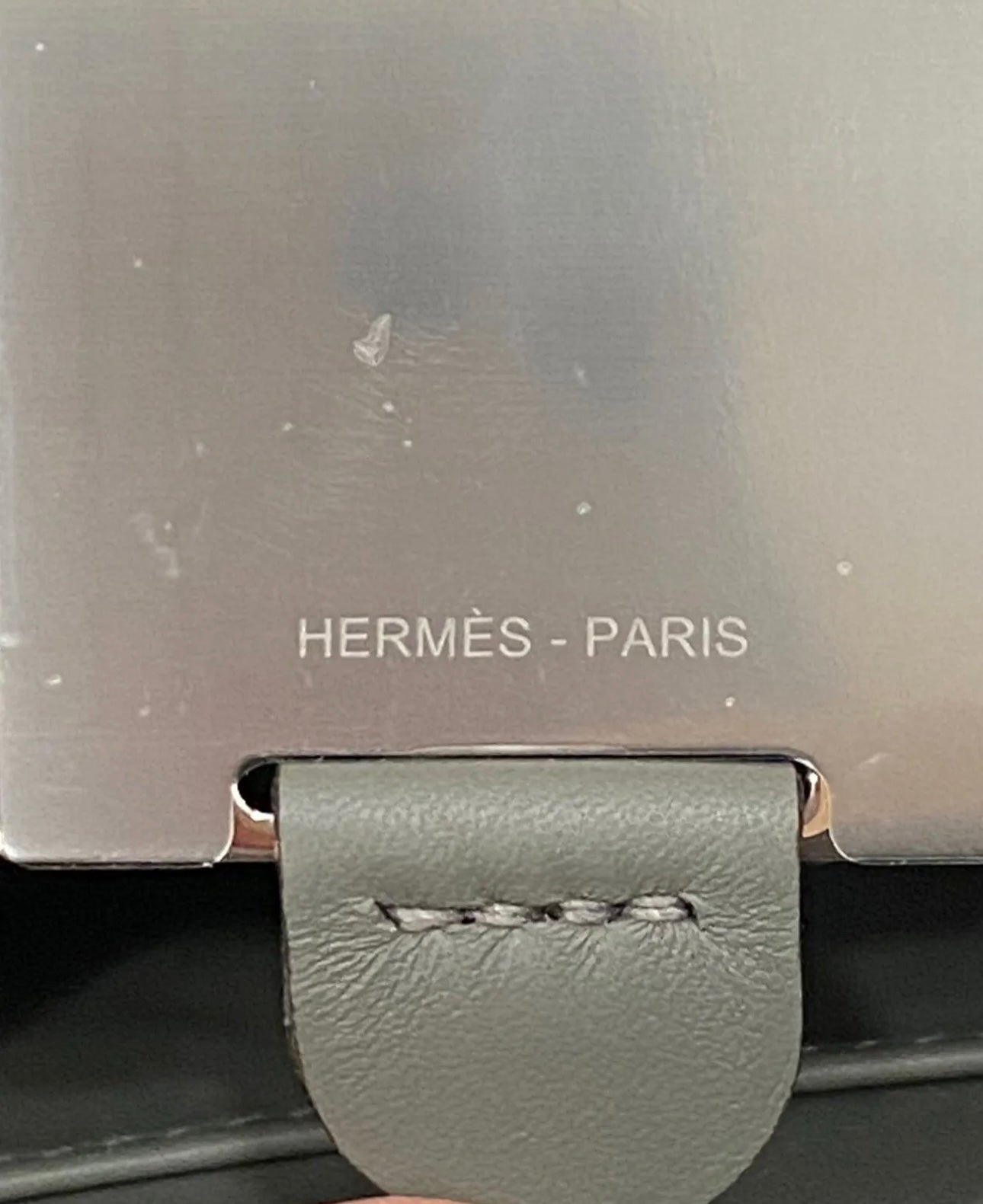 Hermes Constance Mini 18 Gris Etain Gray Epsom Handbag