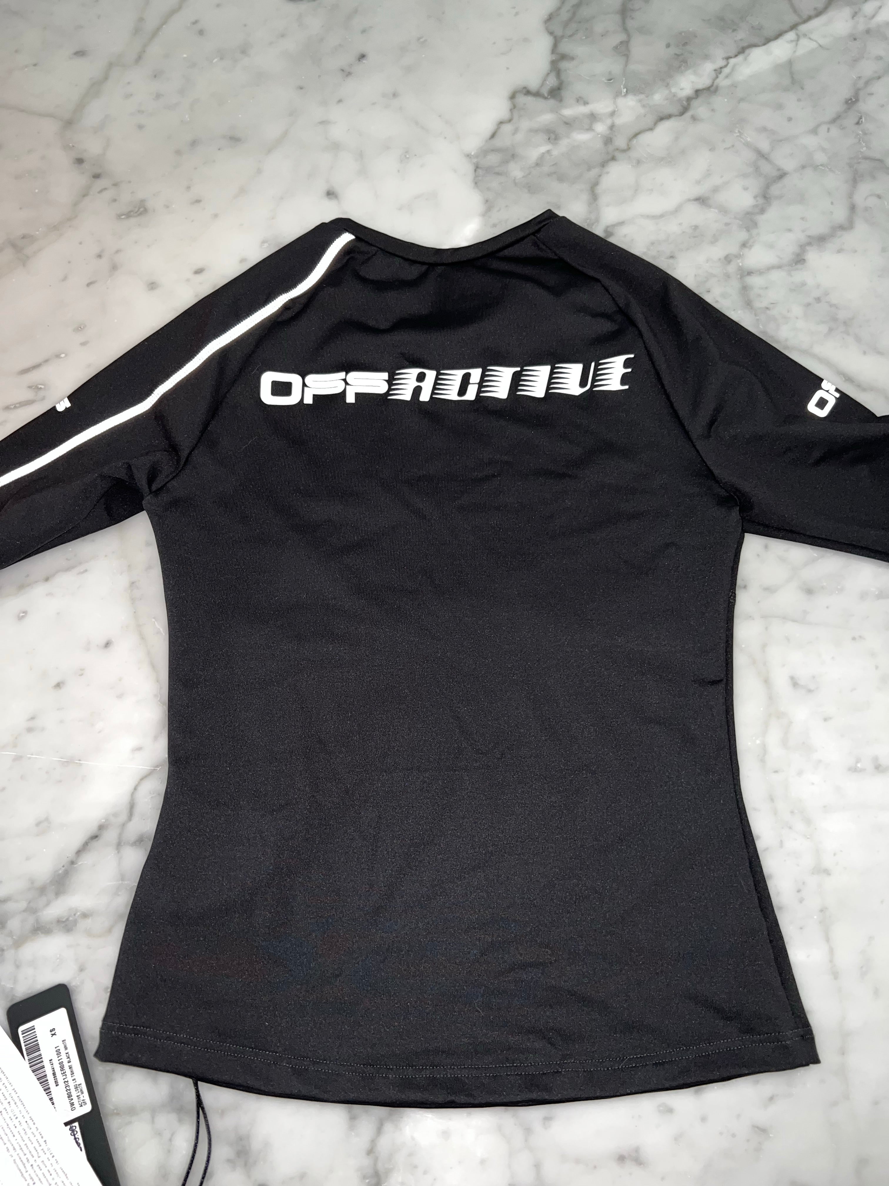 Off-white outlet active logo long-sleeve T-shirt