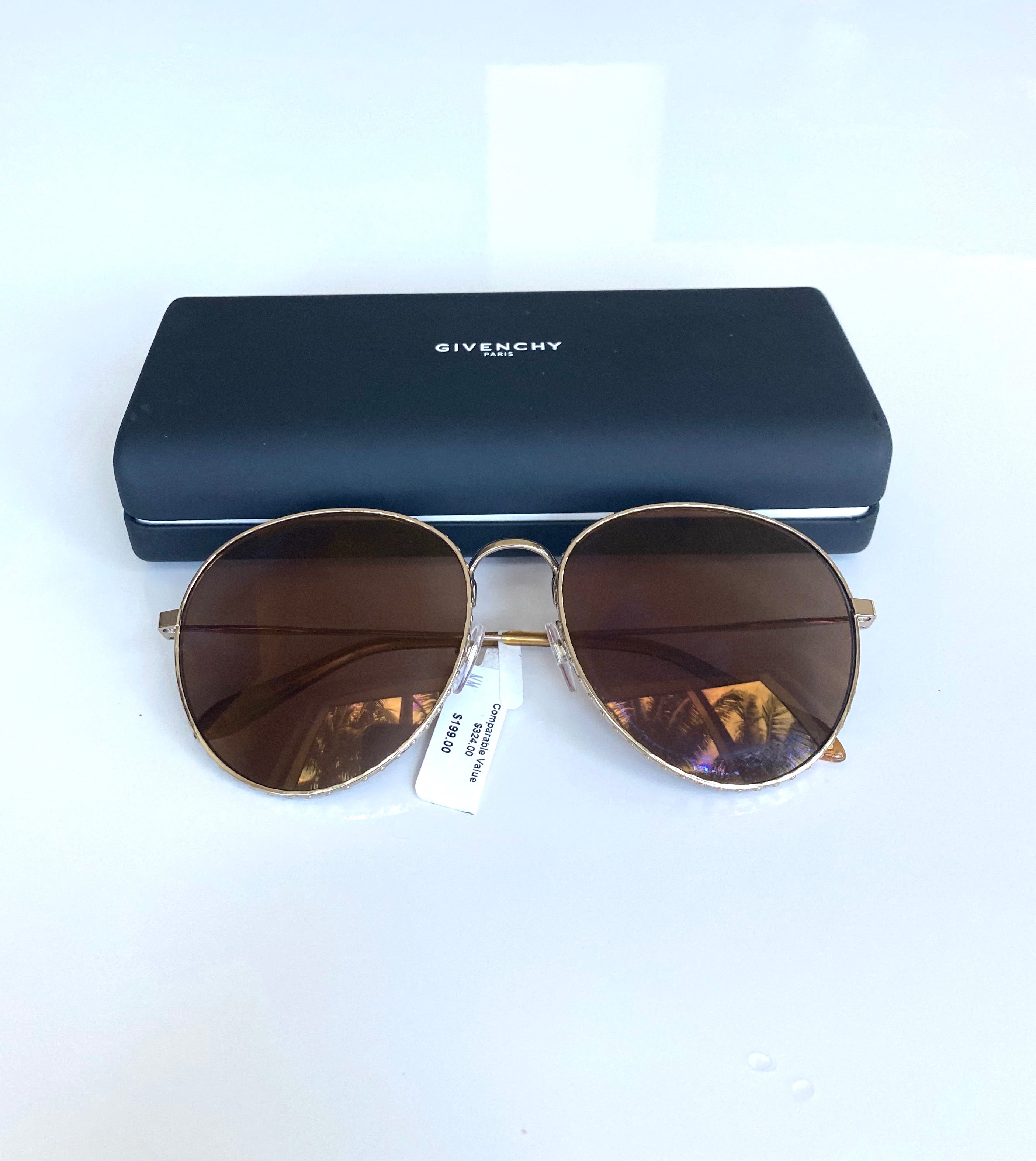 Givenchy round discount metal sunglasses