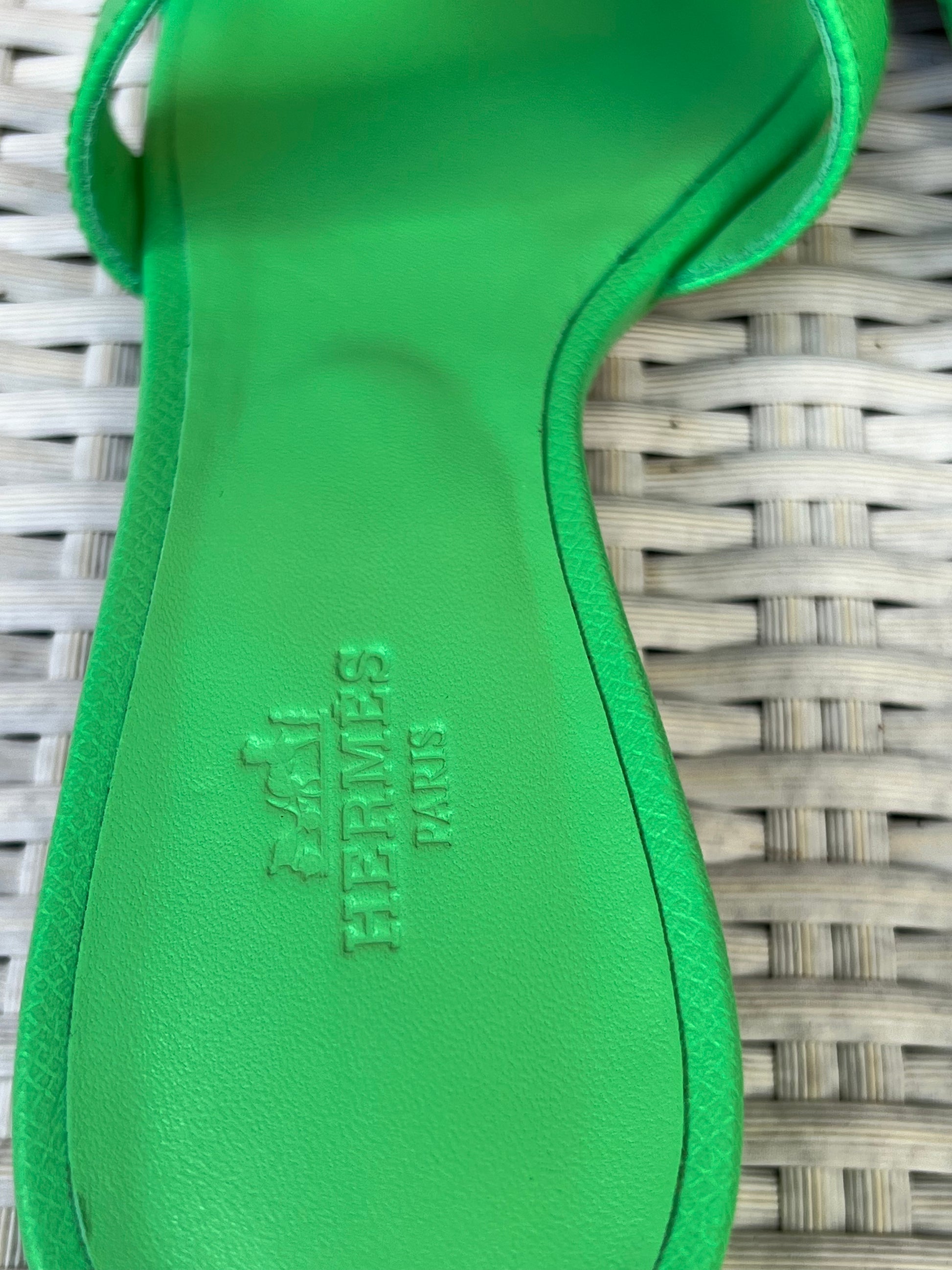 Apple Green Epsom Leather
