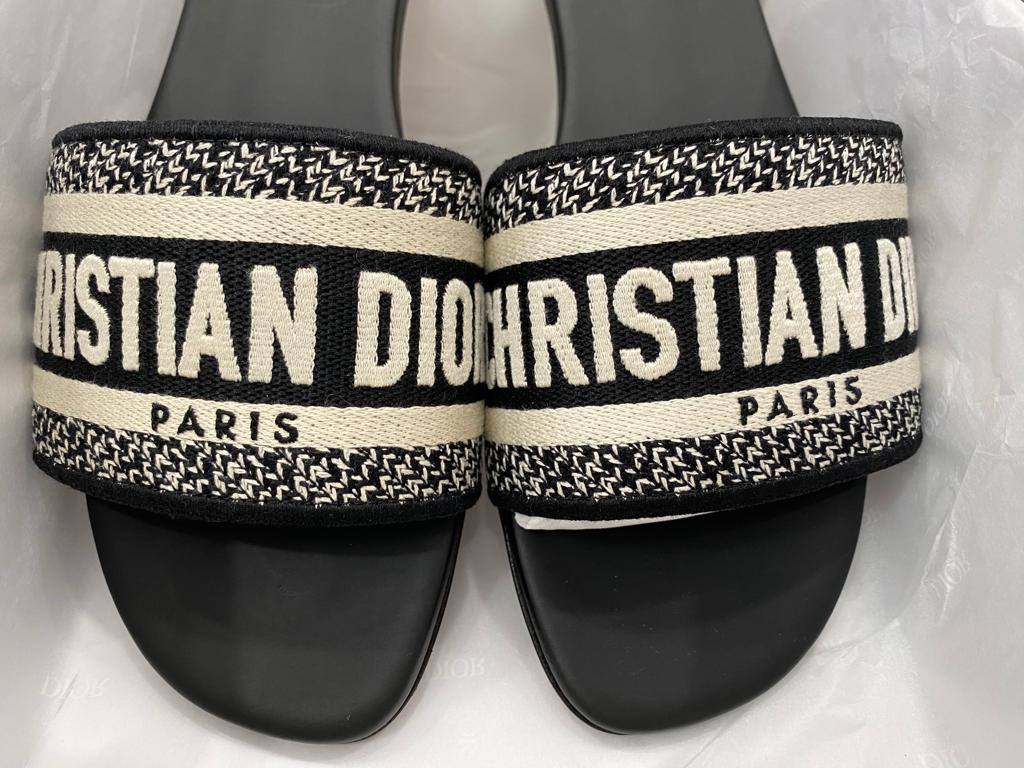 Dior discount embroidered sandals